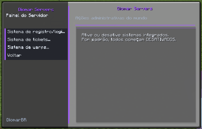 painel de administração de servidores — screenshot 6