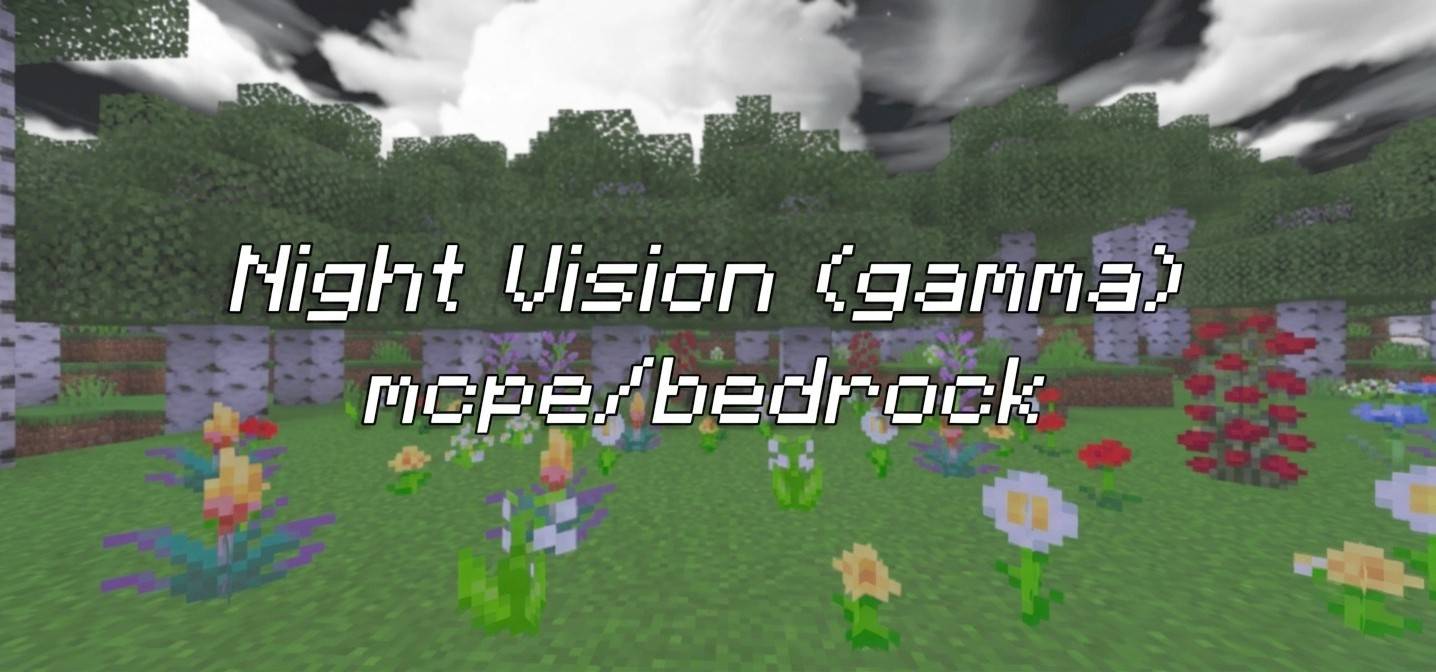 Night Vision texture pack | Gamma Method | Supports Render dragon — screenshot 1