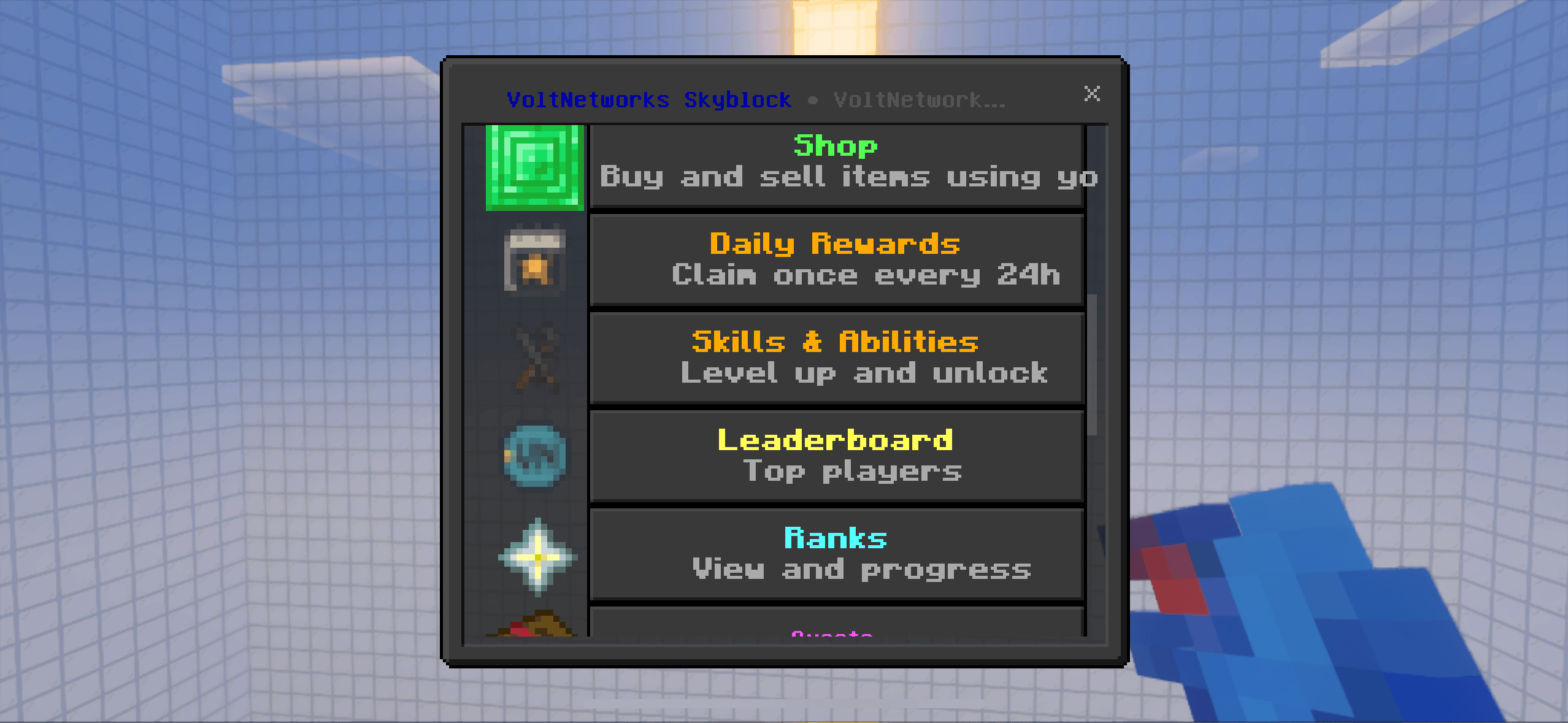 VoltNetworks Skyblock gui — screenshot 4