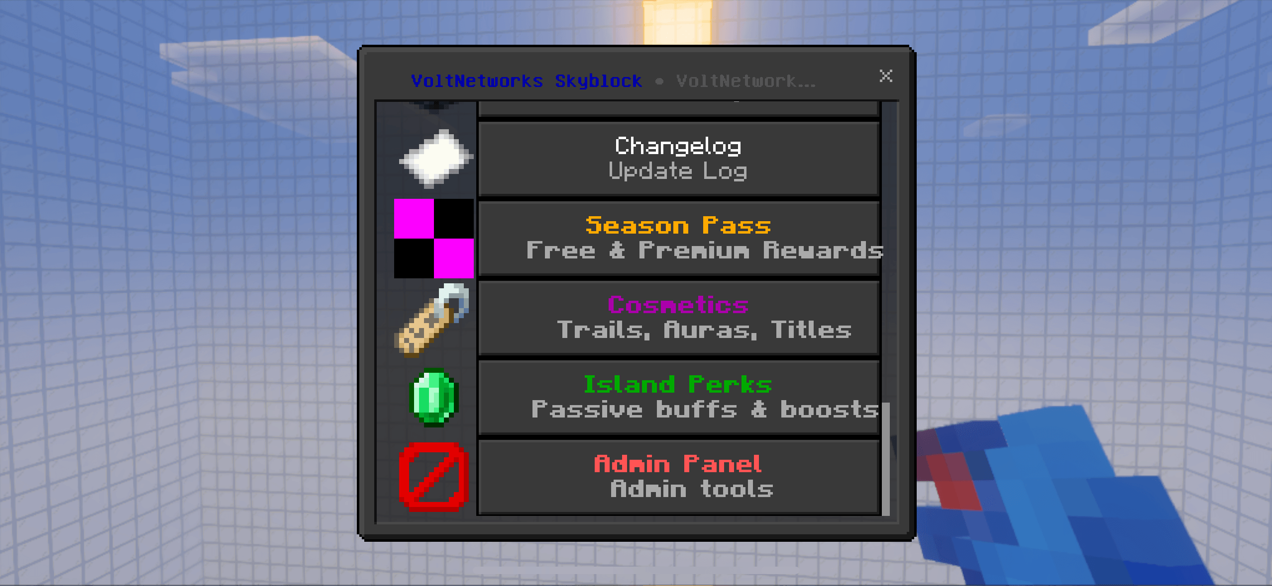 VoltNetworks Skyblock gui — screenshot 6