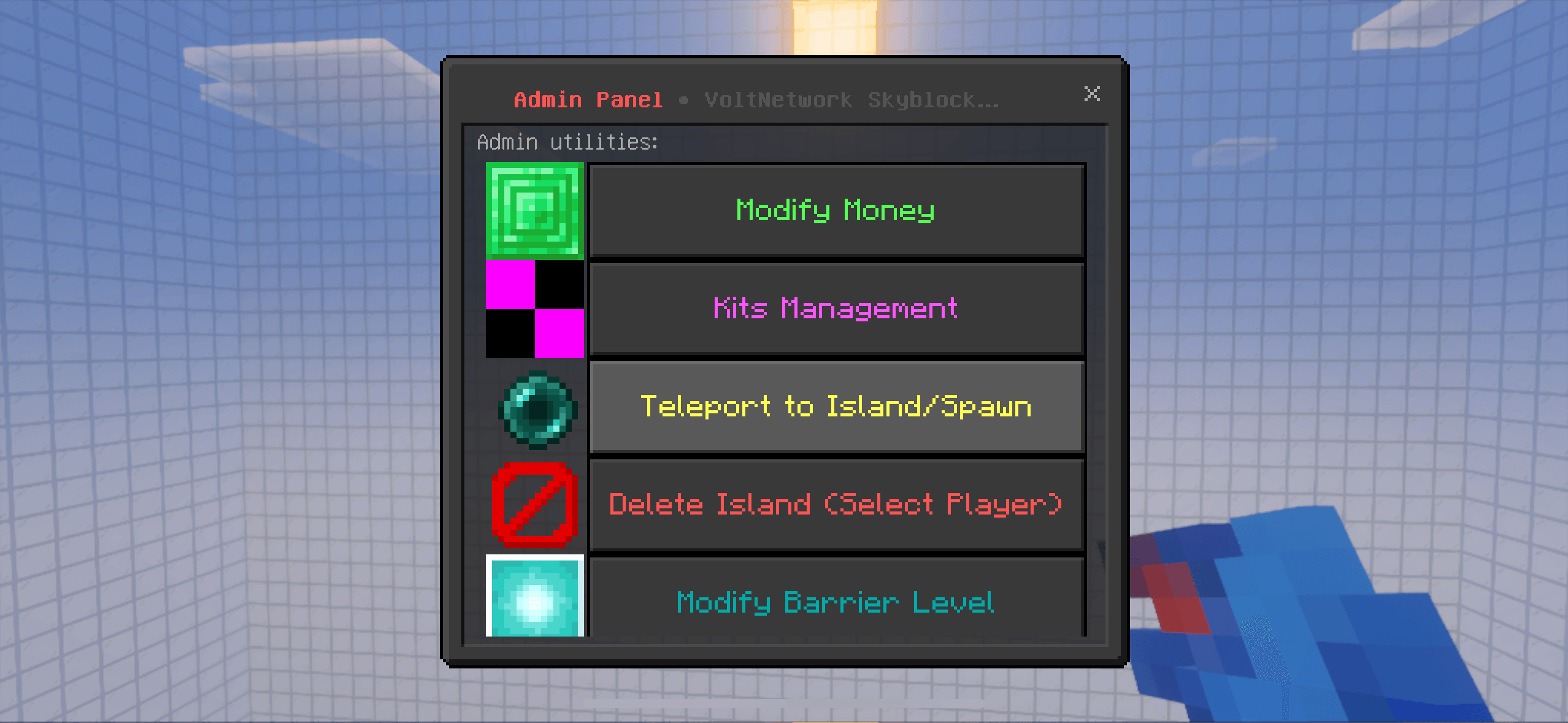 VoltNetworks Skyblock gui — screenshot 7