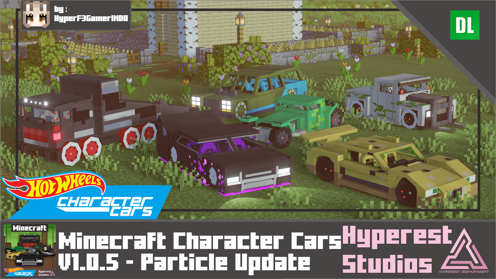 Hot Wheels Minecraft Character Cars | v1.0.5 Particle Update — screenshot 1