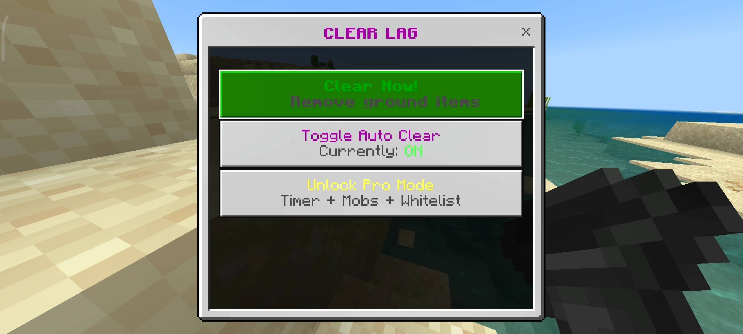Clear Lag Addon: Auto Entity Cleaner & Optimizer — screenshot 2