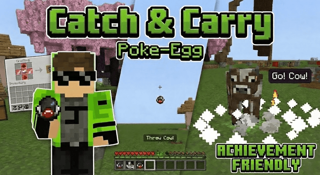 Catch & Carry "catch mobs using pokemon egg"  [ACHIEVEMENT FRIENDLY] — screenshot 1