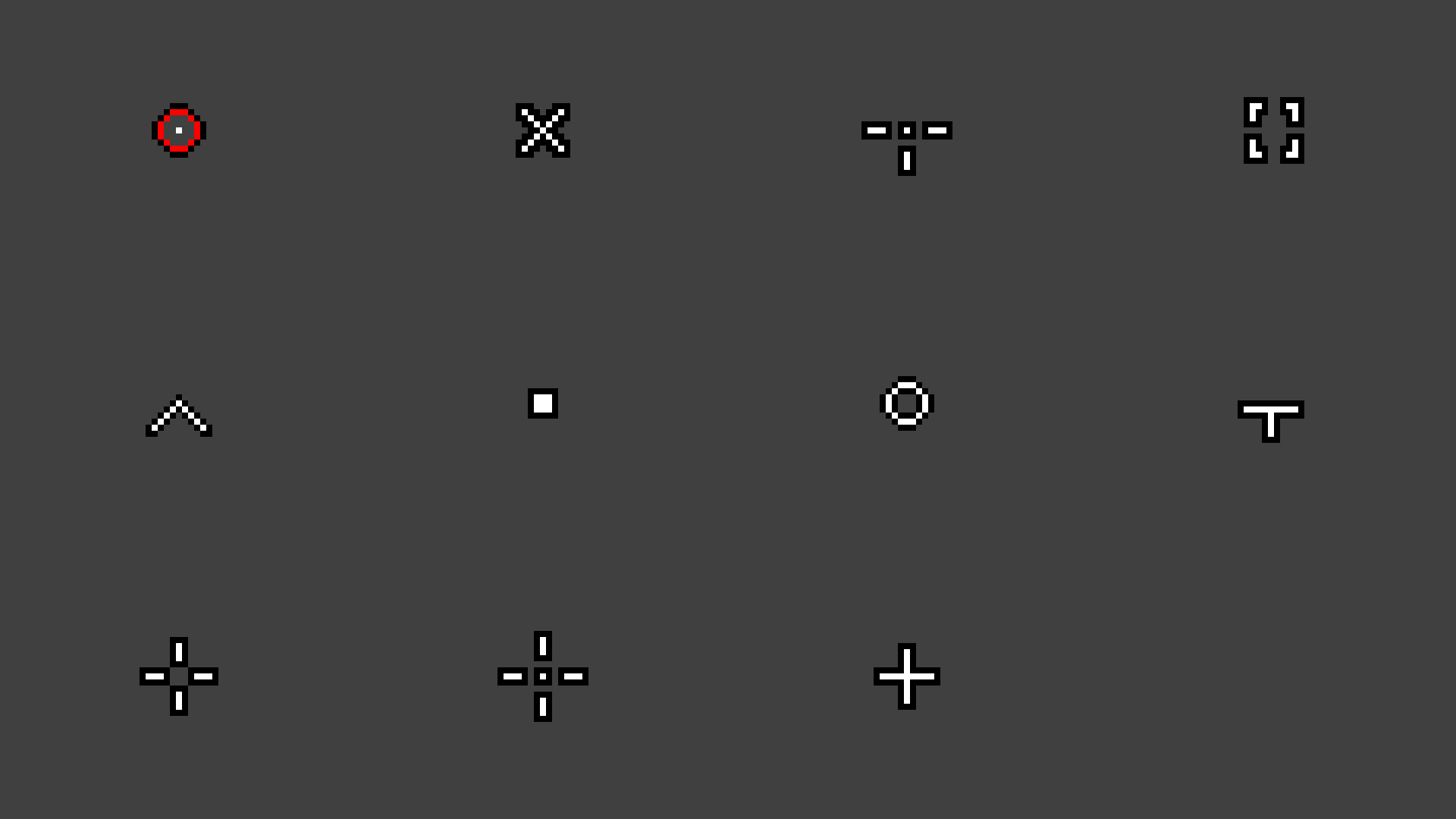 Custom Crosshairs Texture Pack | Forge + Standards | 23+ custom crosshairs — screenshot 2