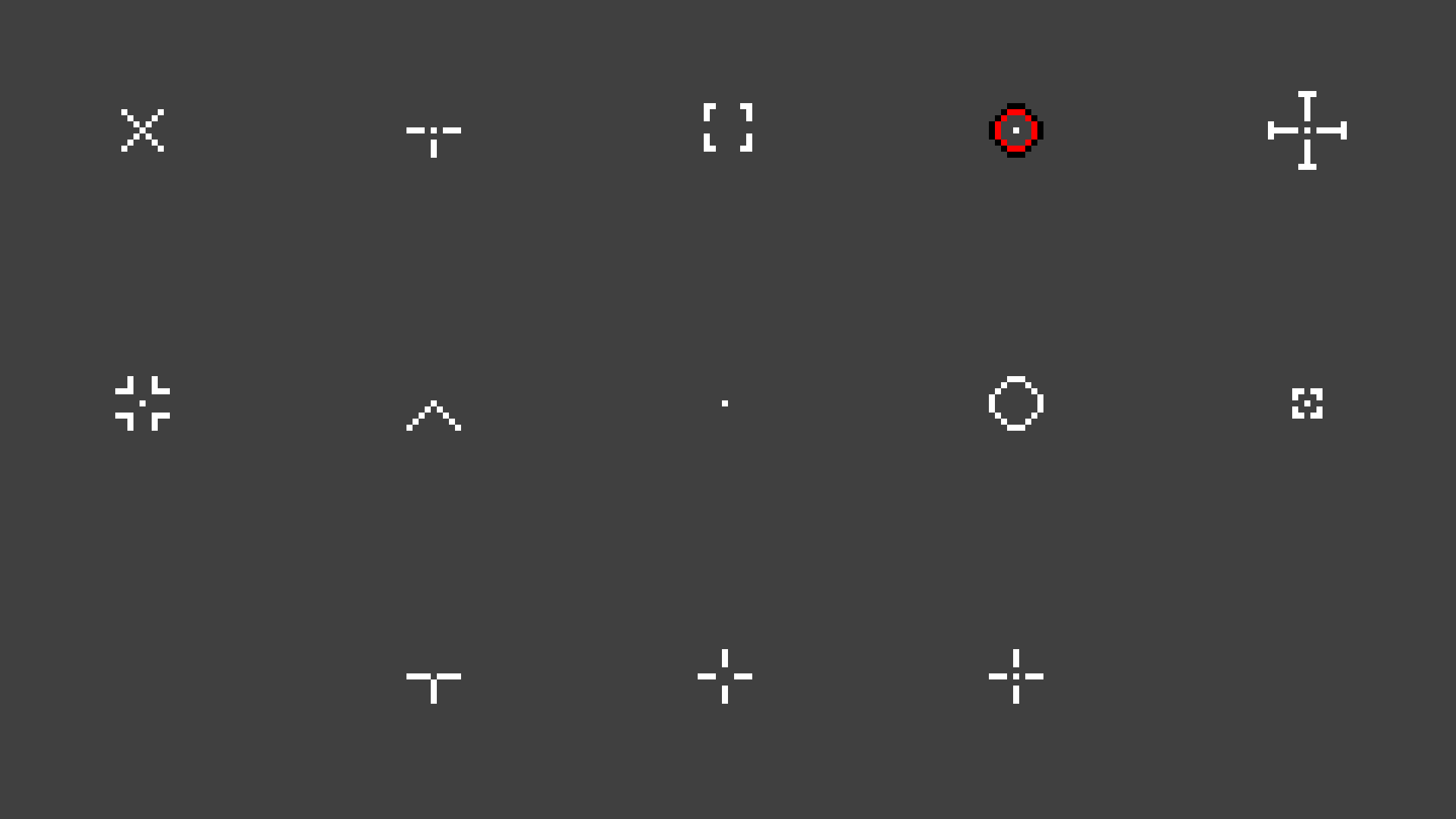 Custom Crosshairs Texture Pack | Forge + Standards | 23+ custom crosshairs — screenshot 3
