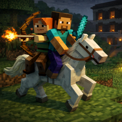 rideable horse for 2 players