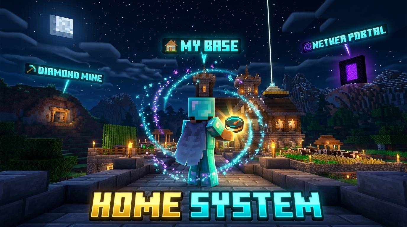 Home System Addon: Set Locations & Teleport — screenshot 1