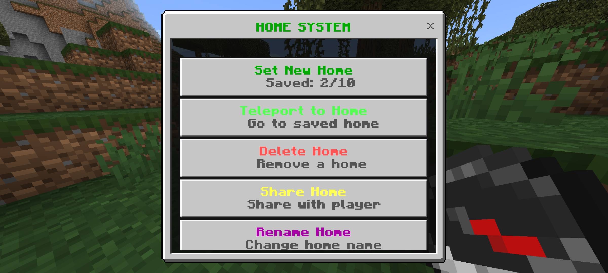 Home System Addon: Set Locations & Teleport — screenshot 2
