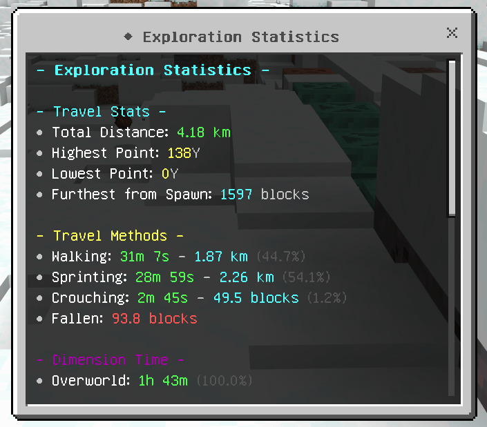 Bedrock Statistics — screenshot 3