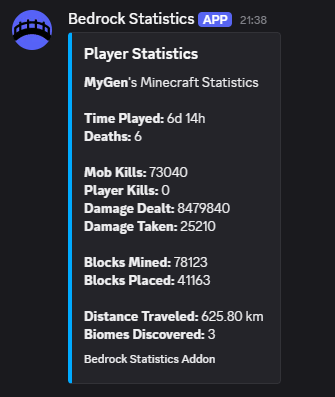 Bedrock Statistics — screenshot 6