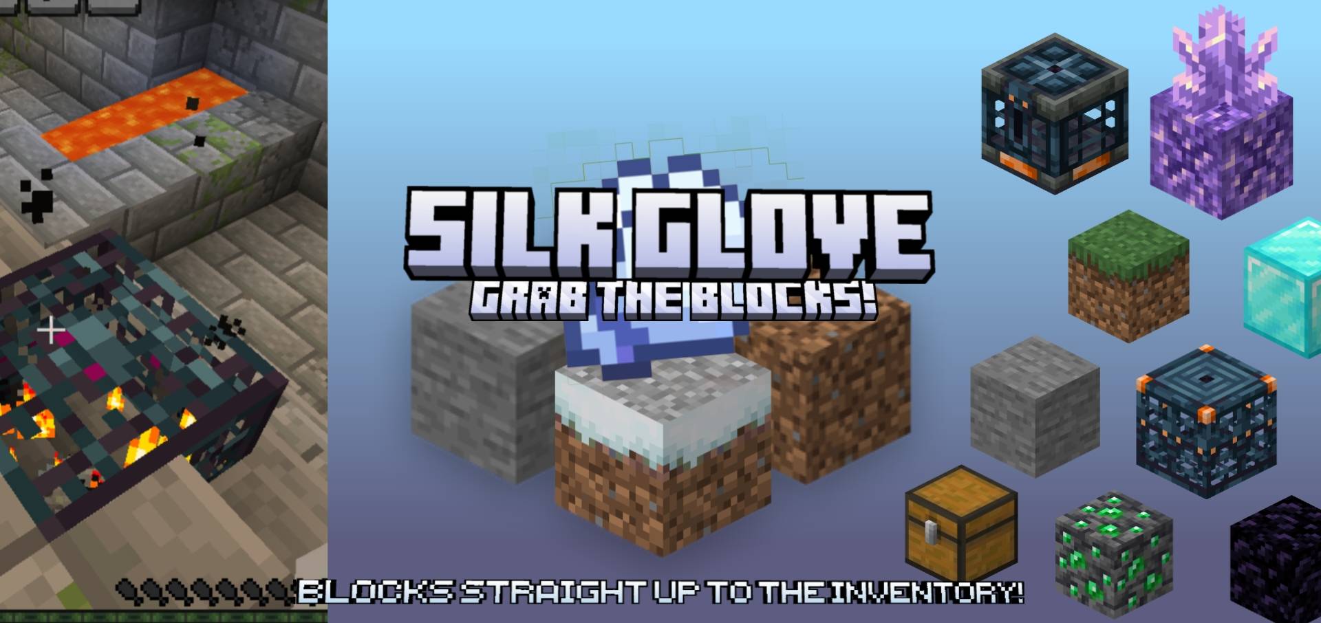 Grab blocks to Inventory | Silk Glove | Achievement friendly! — screenshot 2