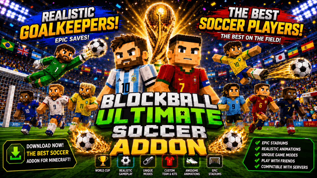 Blockball Ultimate Soccer (World Cup 2026 🏆+ Champions League ⭐+ AI Players & Goalkeepers) | EL SANDO — screenshot 1