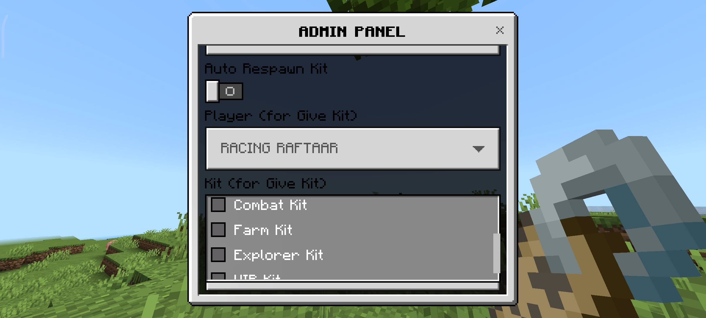 Starter Kit Addon: Auto Kits & Admin Panel — screenshot 7