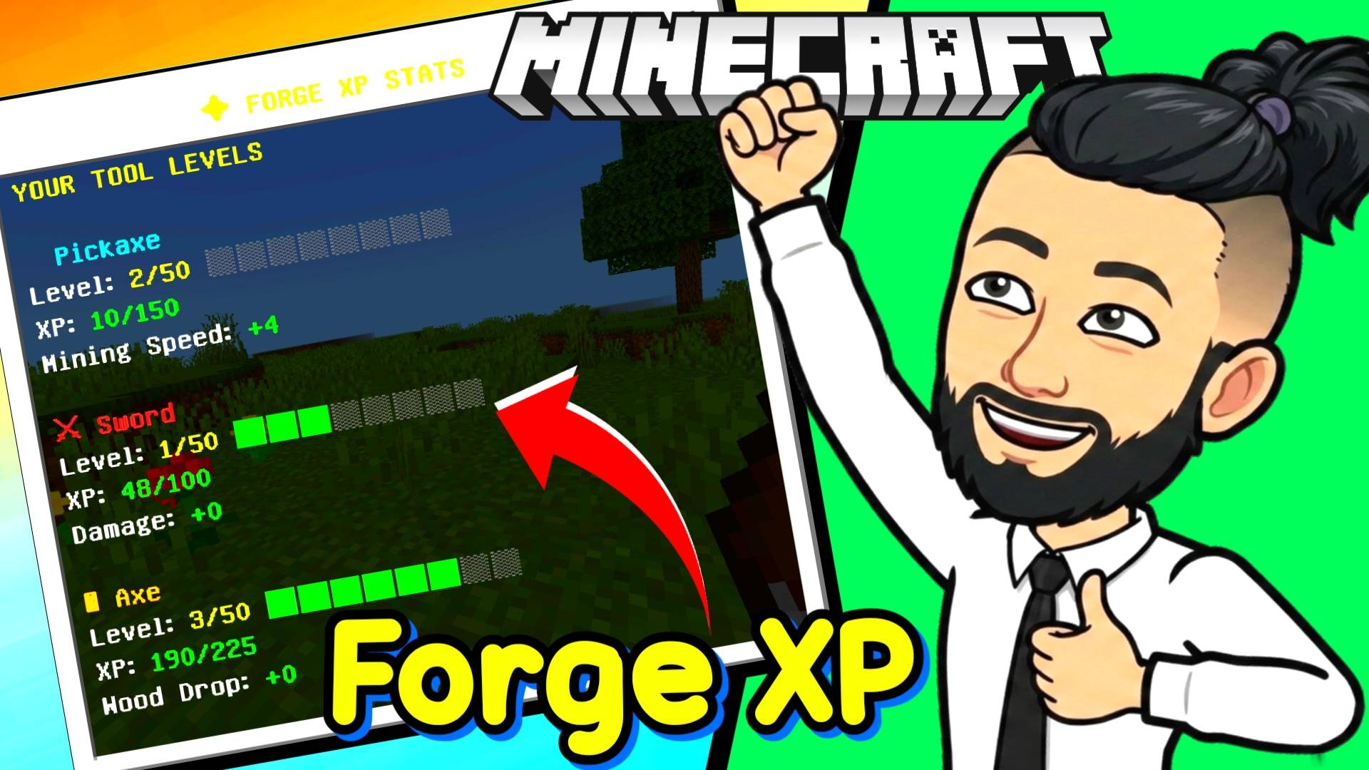 RR Forge XP: Tool Leveling & RPG Stats — screenshot 1