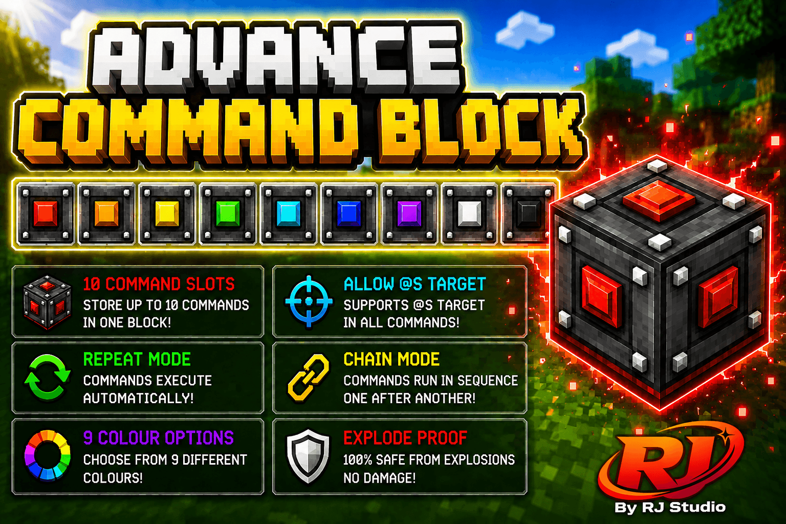 Advance Command block Addon — screenshot 1