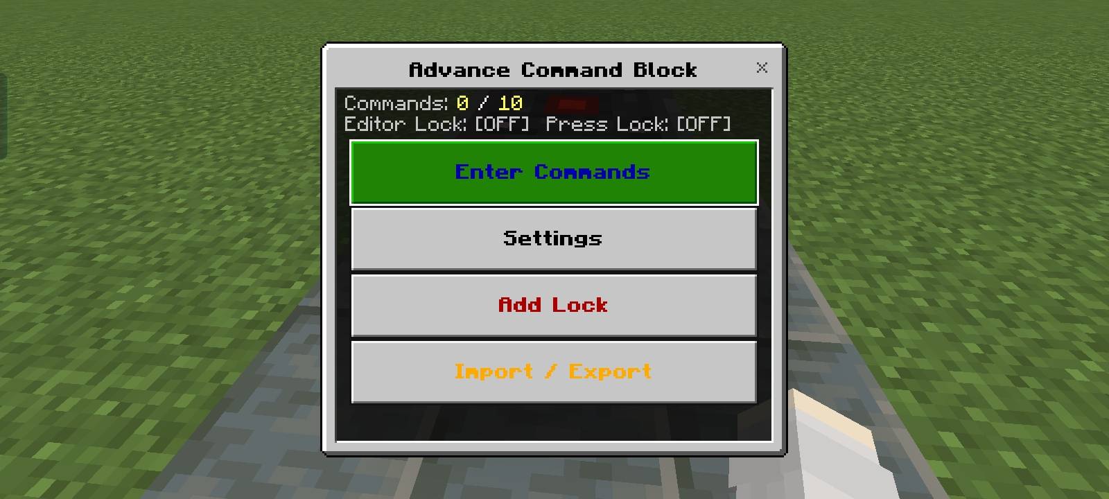 Advance Command block Addon — screenshot 3