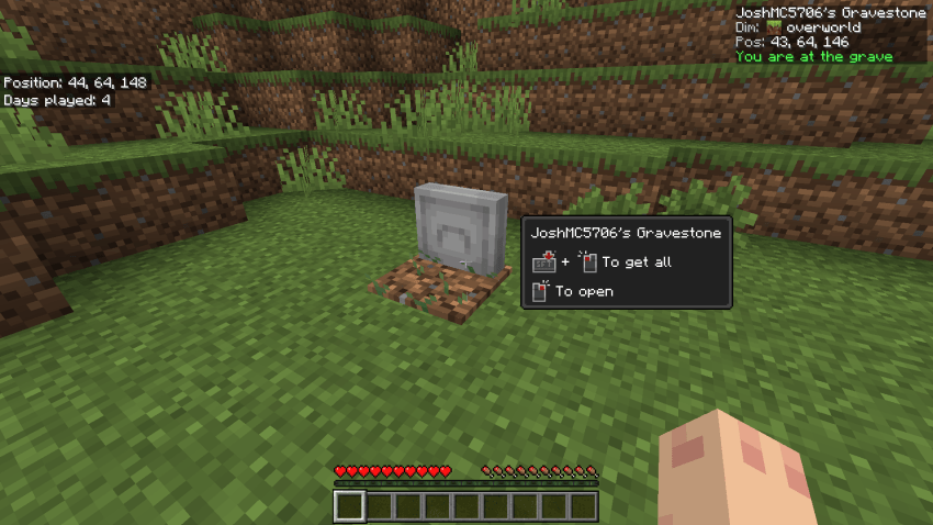 Gravestone Addon — screenshot 4