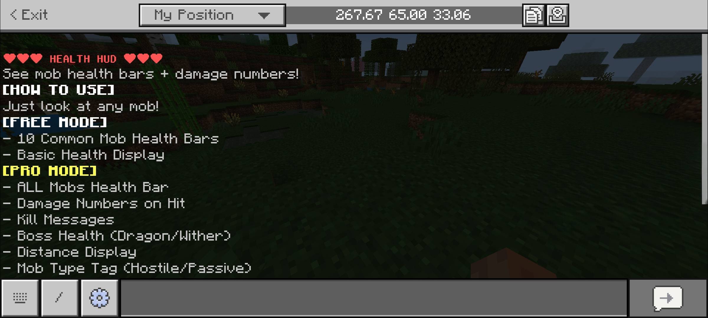 Health HUD Addon: Damage Numbers & Mob Health — screenshot 7