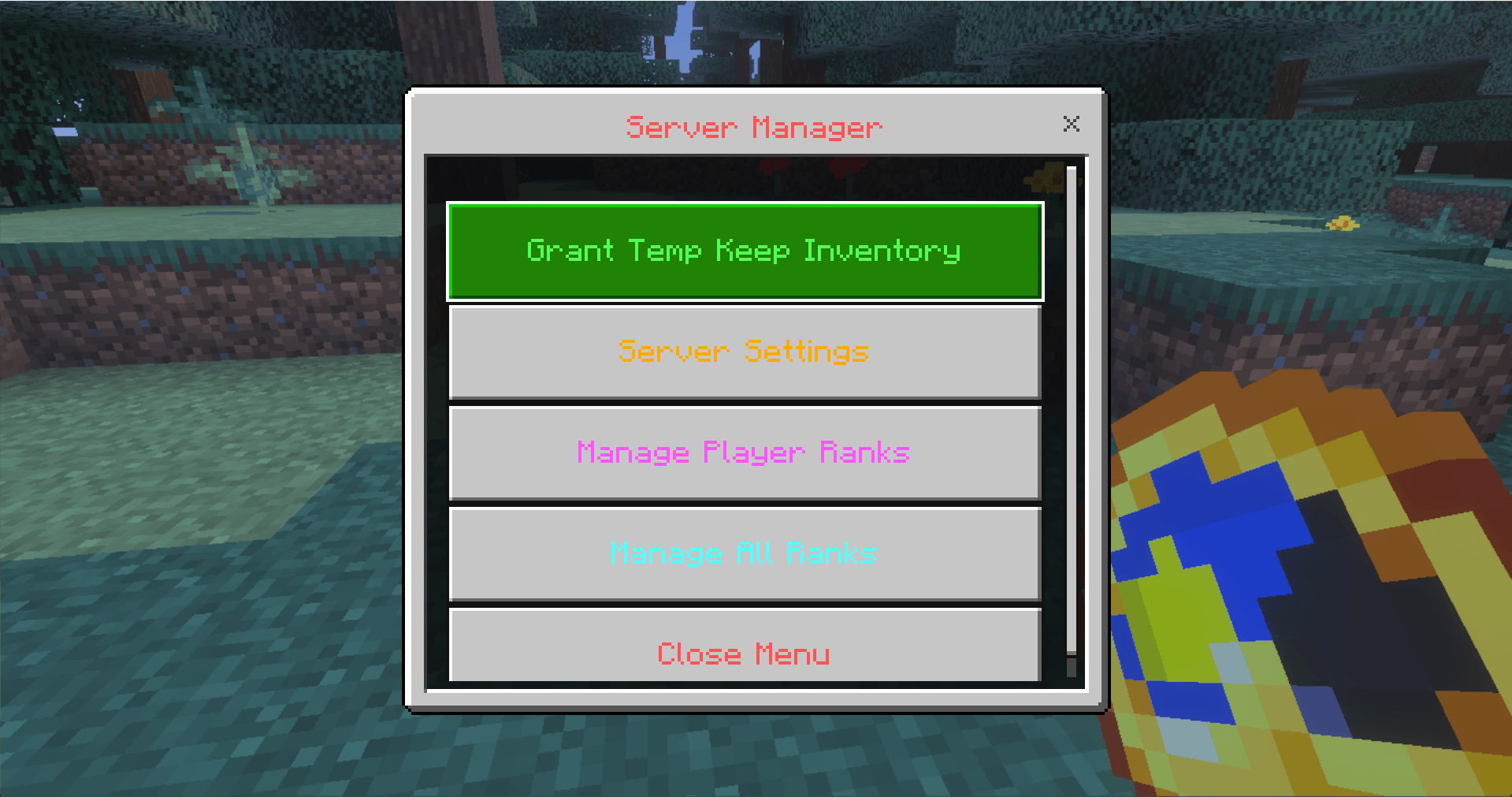 [Realm Compatible]Advanced world manager with keep inventory — screenshot 2