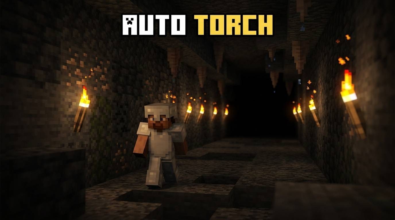 Auto Torch Addon: Smart Cave Lighting — screenshot 1