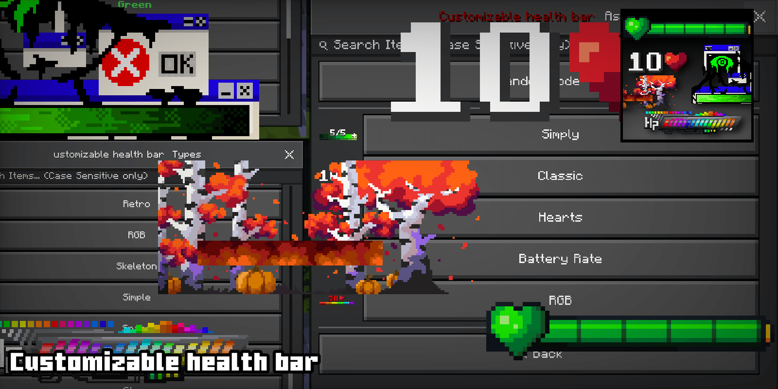 Customizable health bar | achievement friendly — screenshot 1