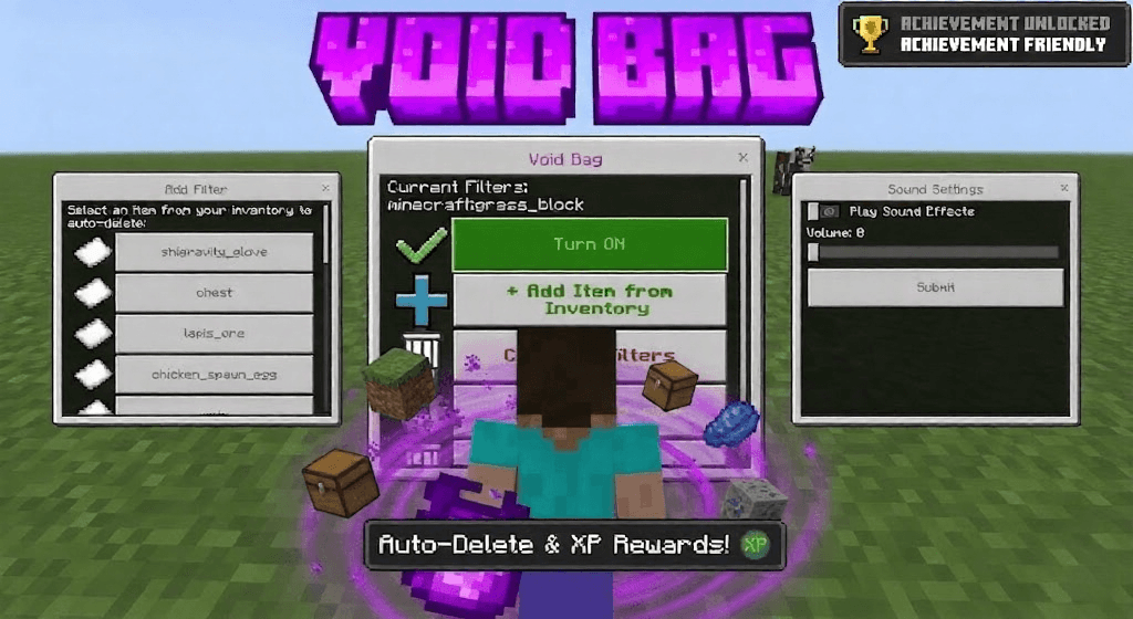 Void BaG  "transfer trash to xp" — screenshot 1