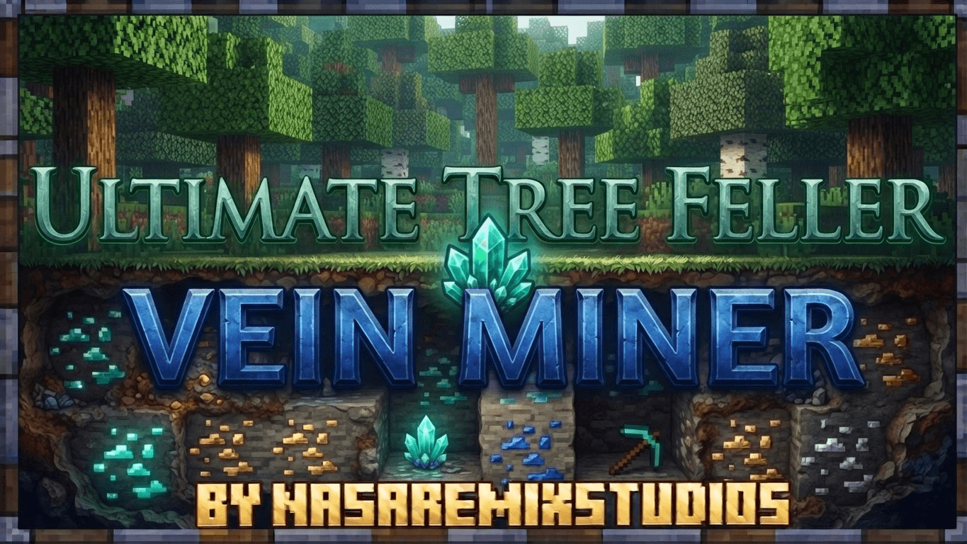 [Realms compatible]Ultimate tree feller + vein miner — screenshot 2