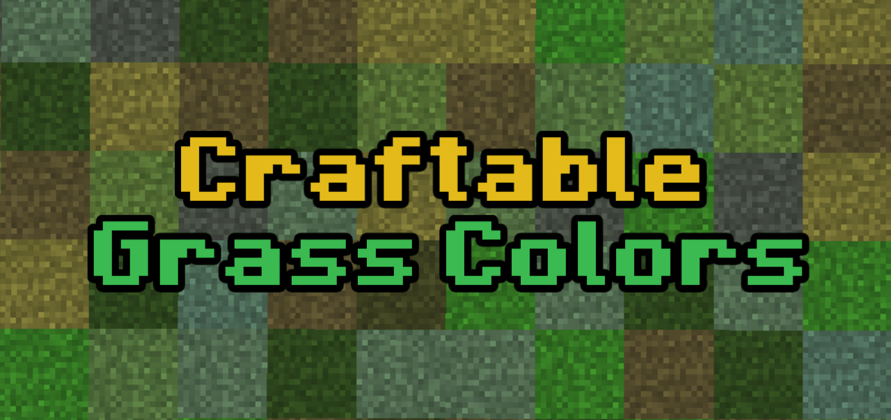 Craftable Grass Colors Addon — screenshot 1