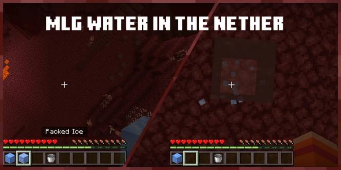 Placeable Water In The Nether — screenshot 4