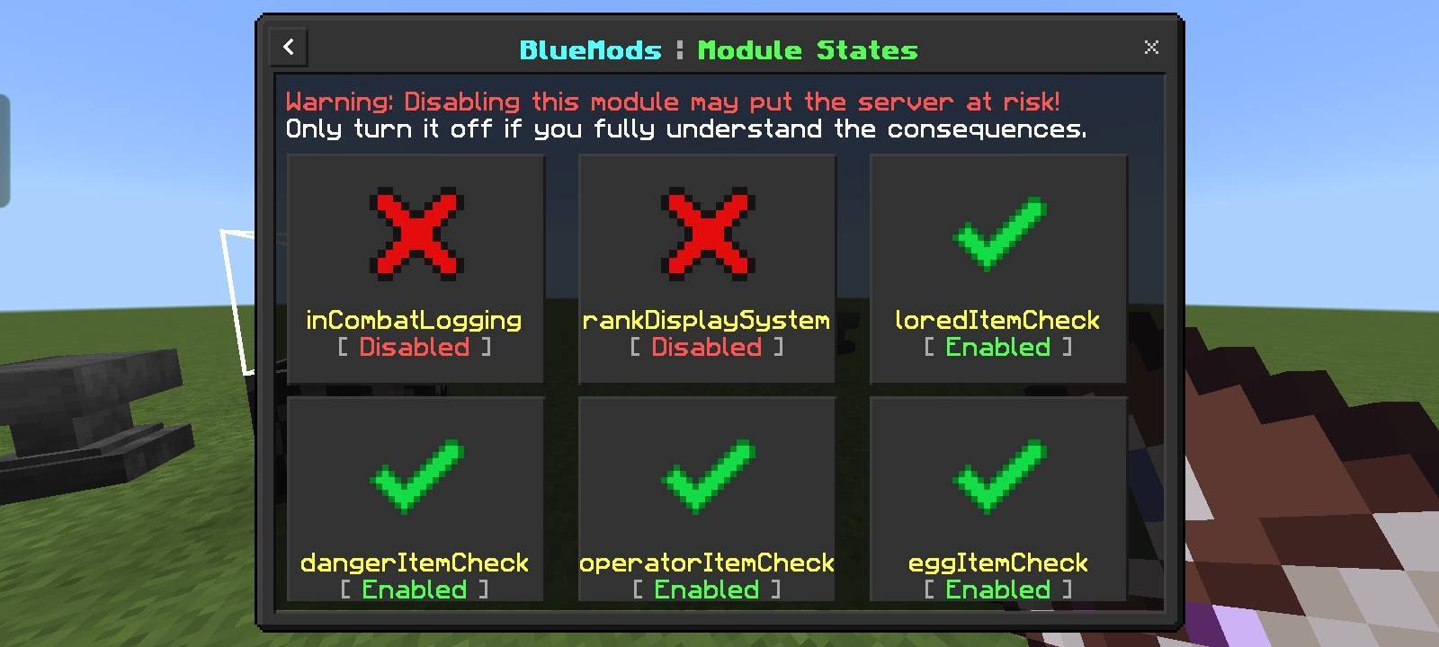 BlueMods AntiCheat: The Best Minecraft Bedrock AntiCheat (DISCONTINUED) — screenshot 8