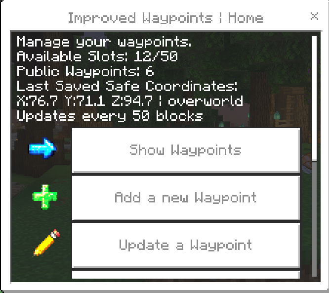 Improved Waypoints Add-on Achievement Friendly — screenshot 1