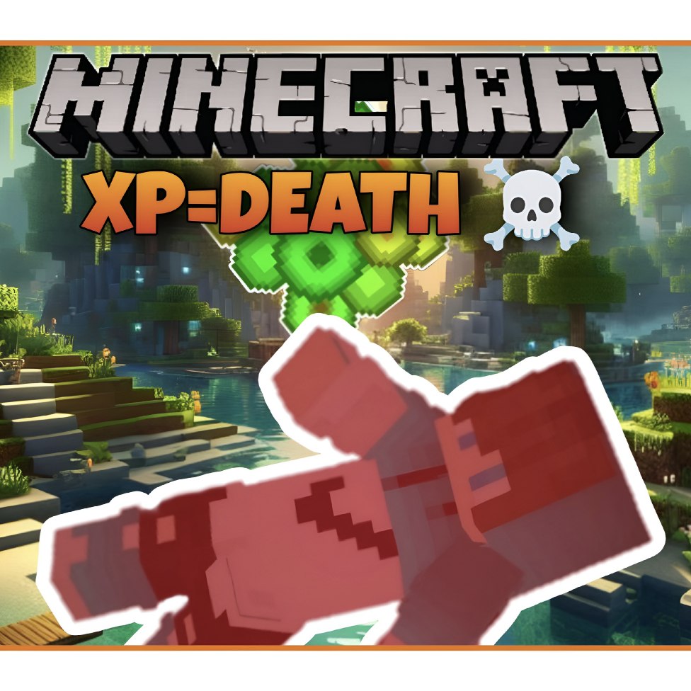 Minecraft, but XP = Death ☠️ Thumbnail: Minecraft, but XP = Death ☠️