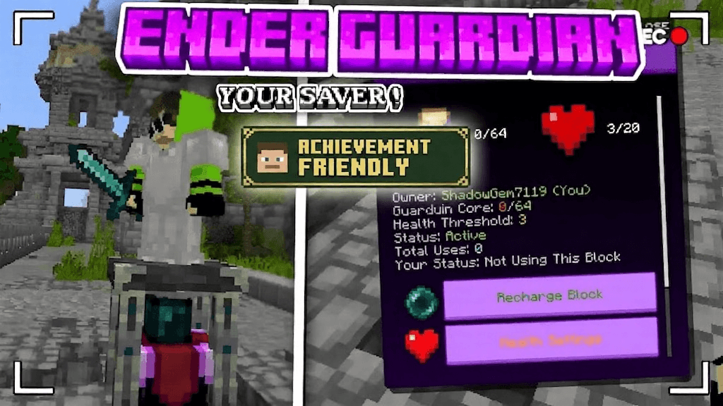 Ender Guardian "save lifes better than keep inventory" — screenshot 1