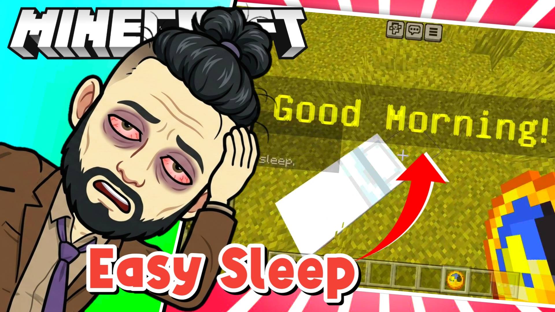 Easy Sleep Addon: One Player Sleep & Night Rewards — screenshot 1