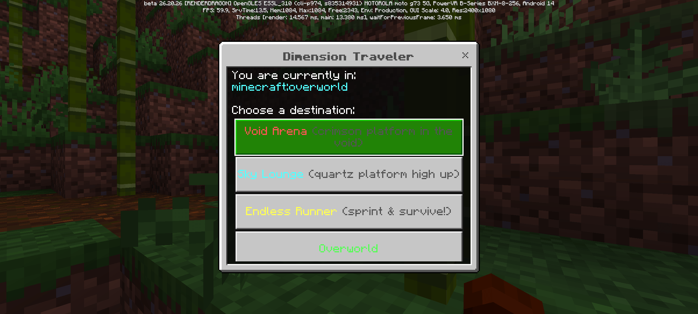 Custom dimensions — screenshot 2