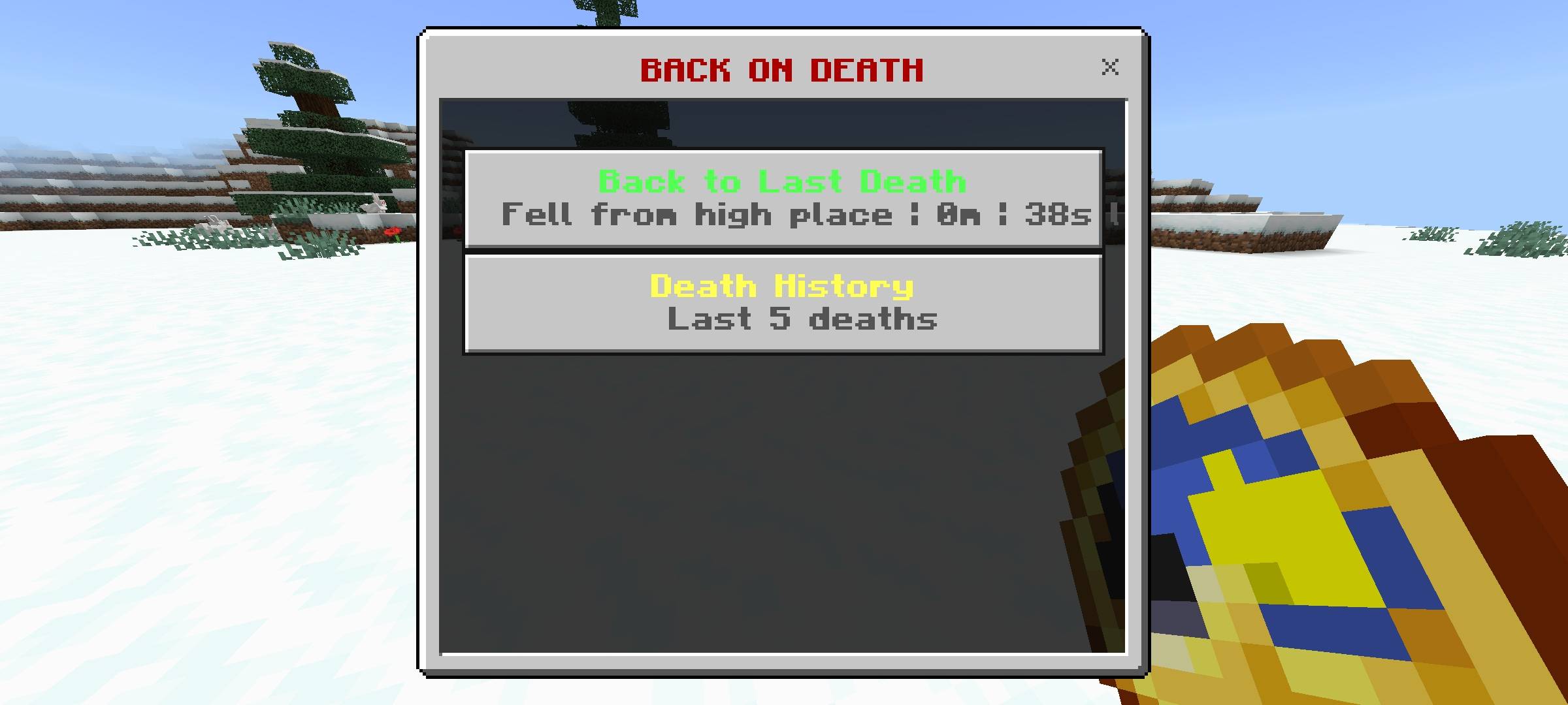 RR Back on Death - Advanced Teleport & Death History Log — screenshot 5
