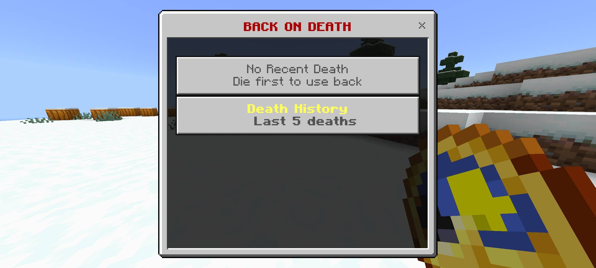 RR Back on Death - Advanced Teleport & Death History Log — screenshot 7