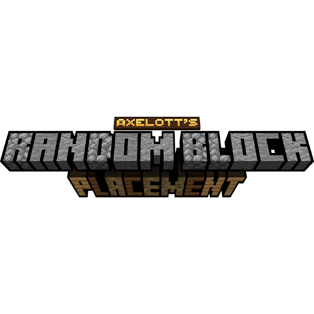 Axelott's Random Block Placer