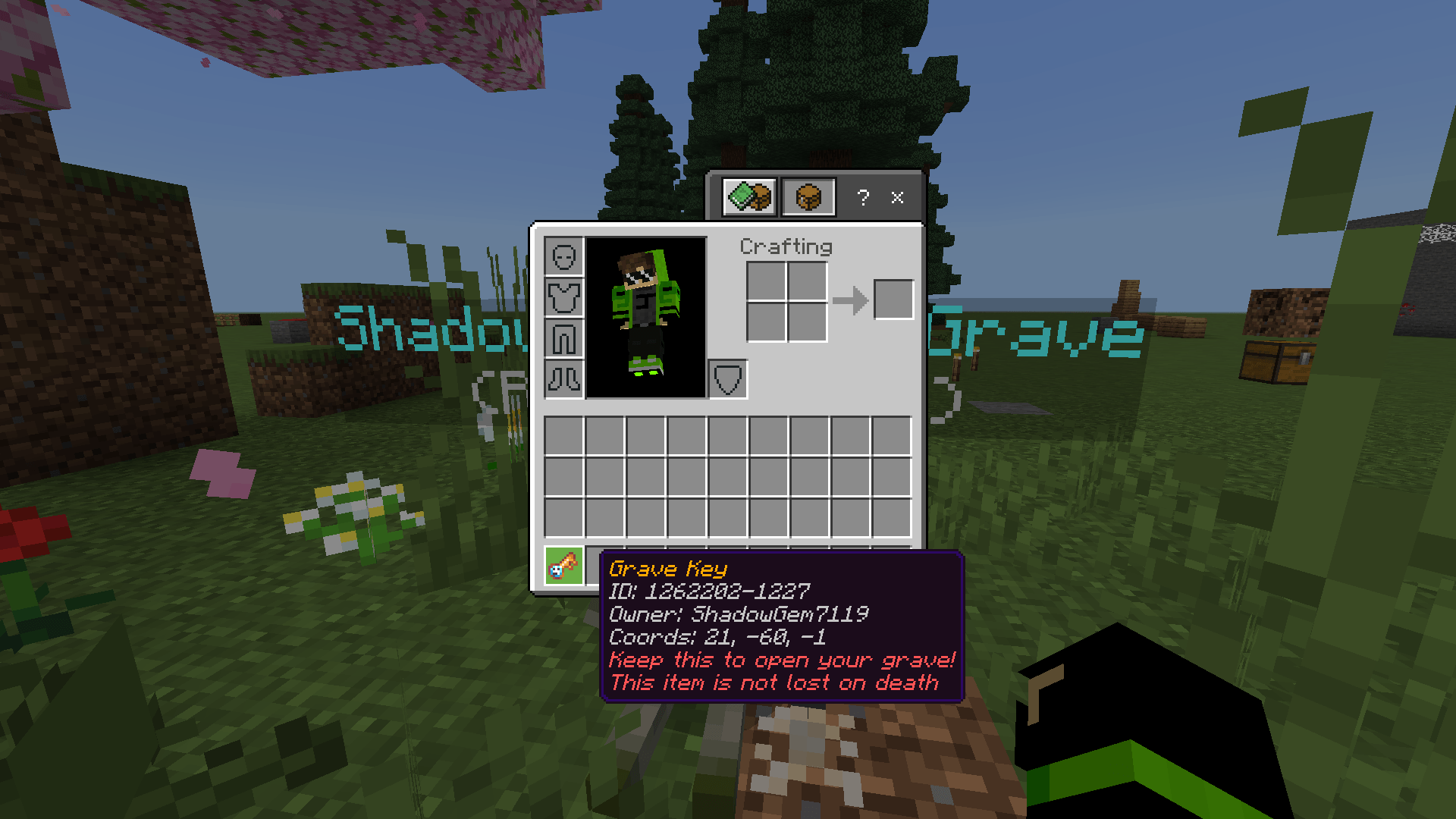GraveStone+ Secure your items after Death — screenshot 6