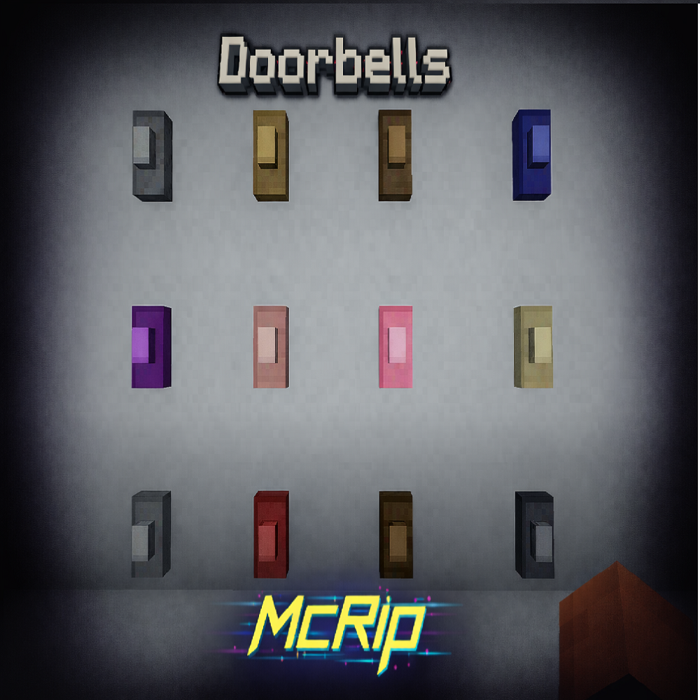 Doorbells Addon — 12 Variants, Real Sound, Wall-Mounted