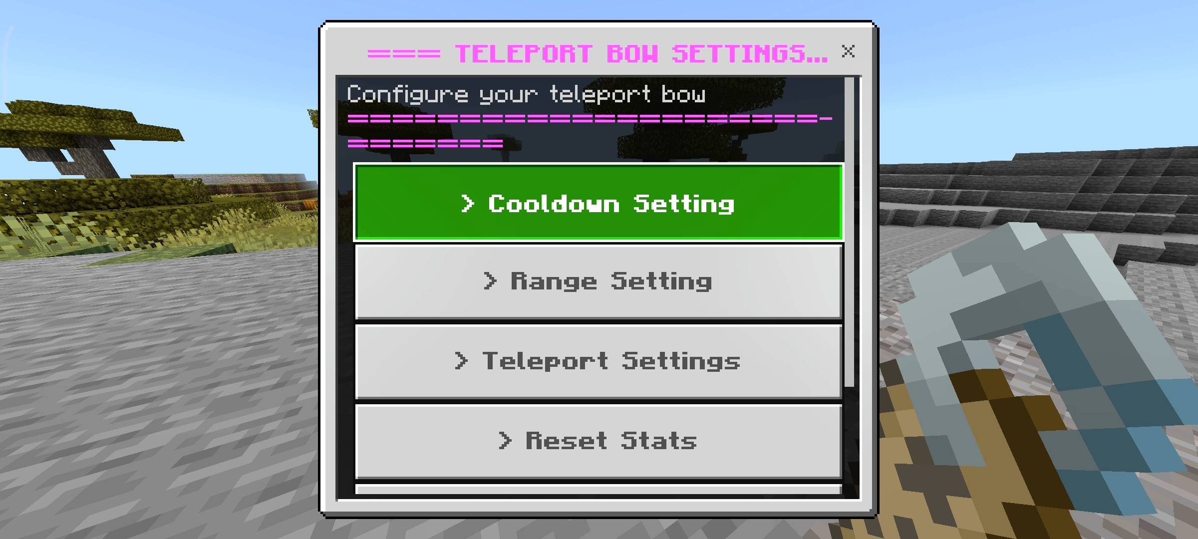 Teleport Bow Addon: Safe Landing & No Fall Damage — screenshot 3