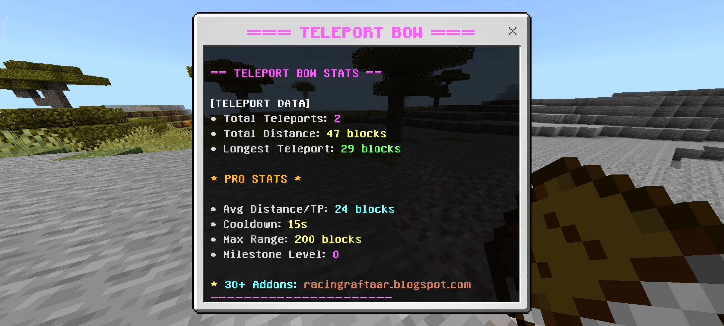 Teleport Bow Addon: Safe Landing & No Fall Damage — screenshot 4