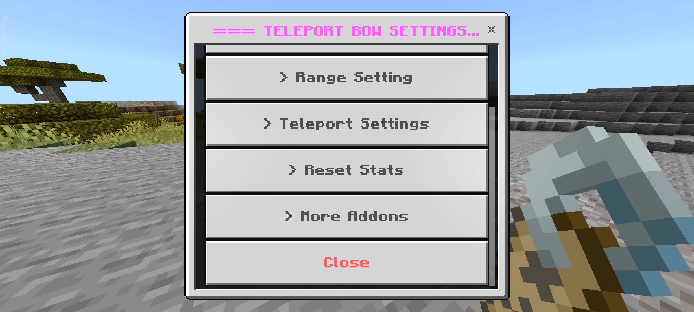 Teleport Bow Addon: Safe Landing & No Fall Damage — screenshot 5