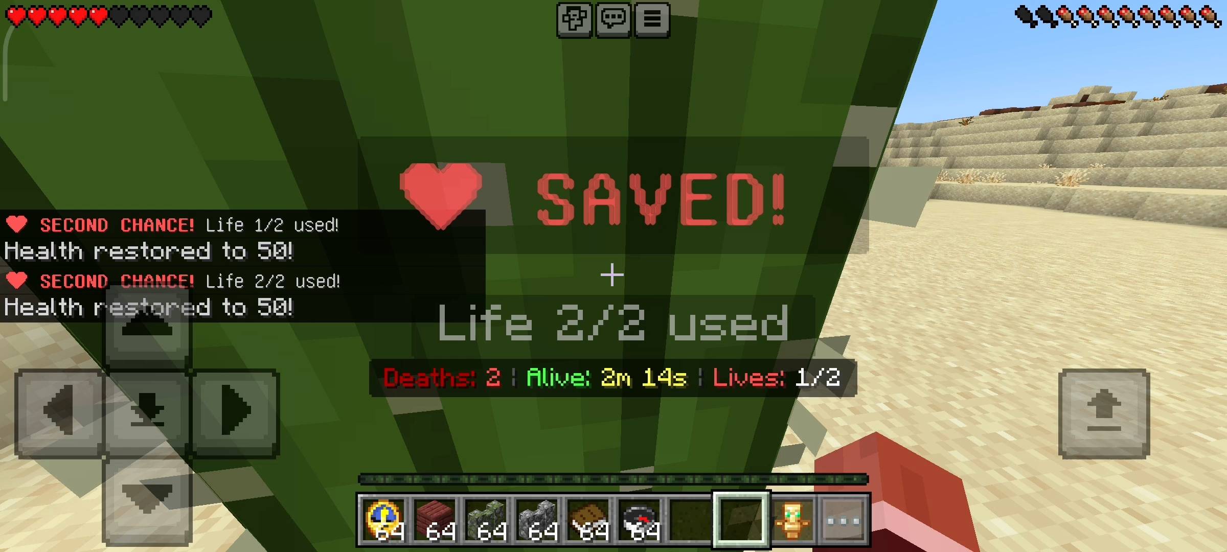 Death Info Addon: Coordinates & Lives System — screenshot 3