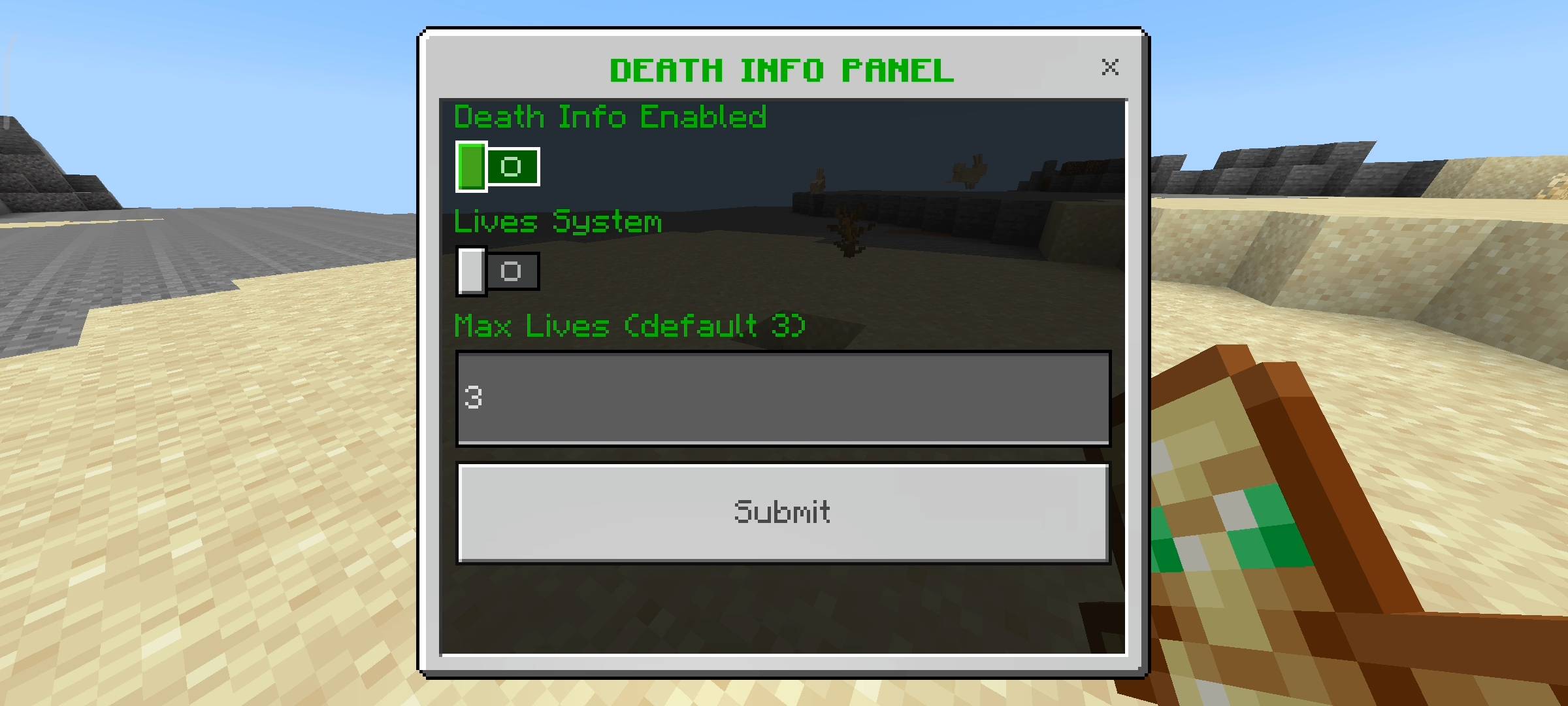Death Info Addon: Coordinates & Lives System — screenshot 7