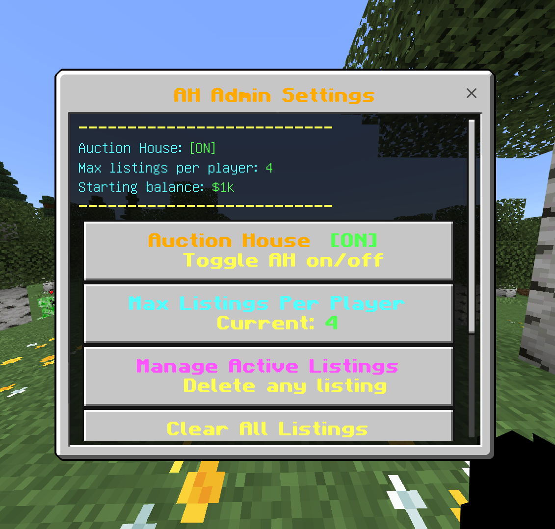 Klockzii's Advanced Auction House! — screenshot 3