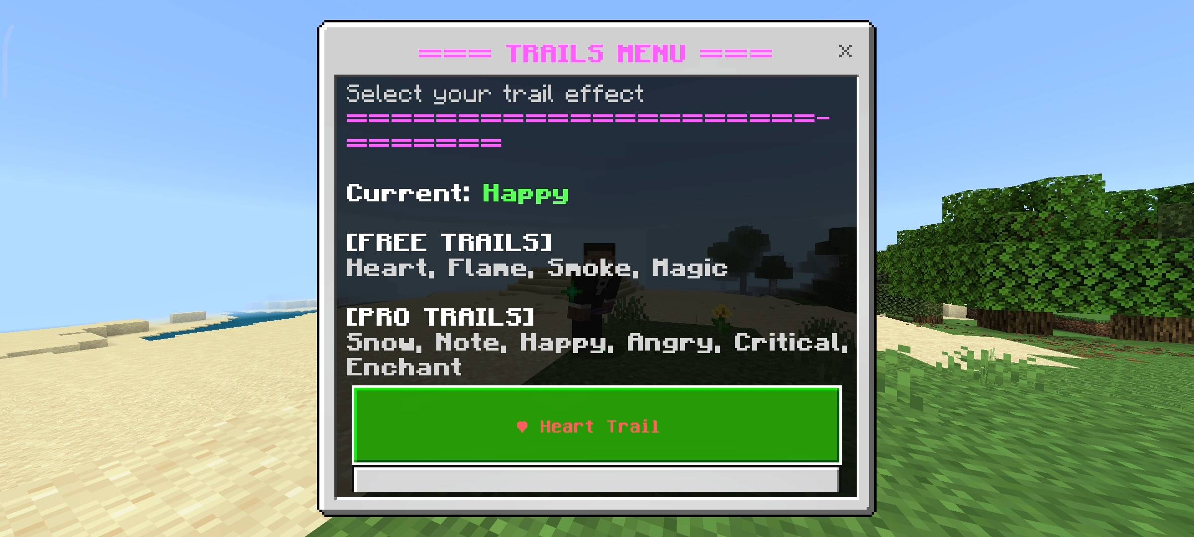 Particle Trails Addon: Custom Walking Effects — screenshot 4
