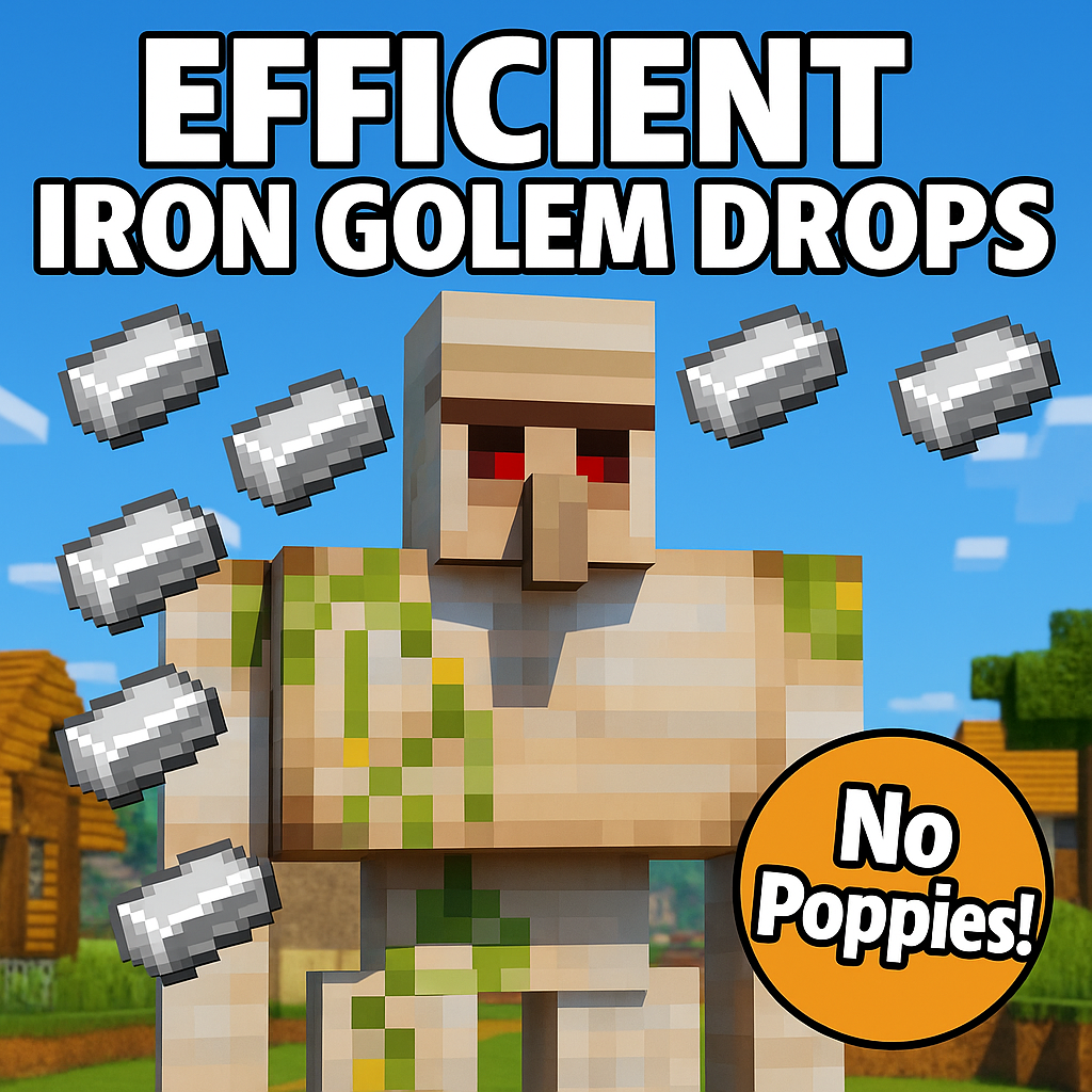 Efficient Iron Golem Drops (Achievement Enabled)