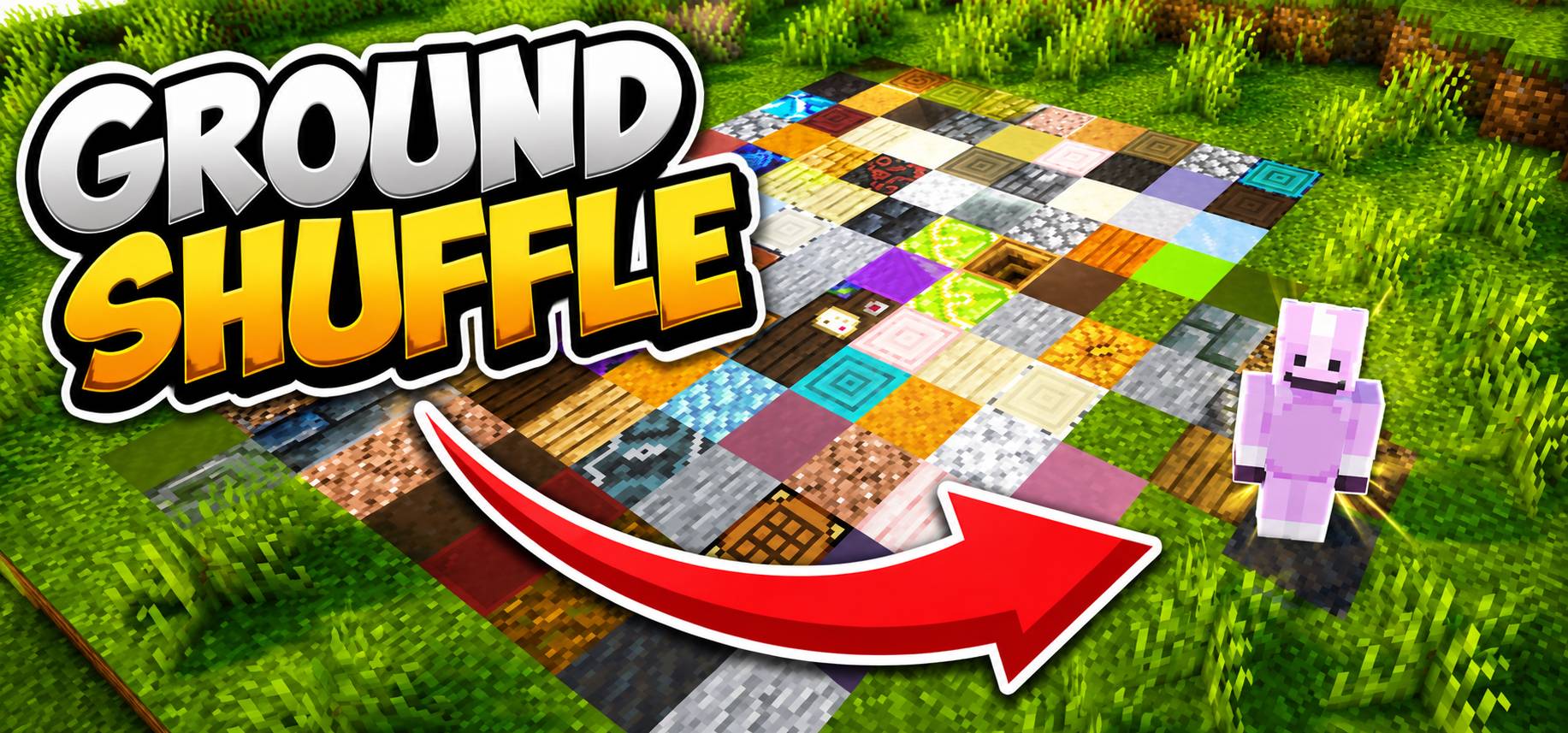 Ground Shuffle Addon | Random block below feet everytime you walk — screenshot 1